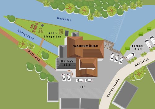 Grundplan Wauermühle